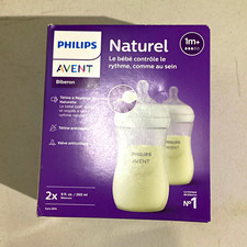 Philips AVENT Natural BPA-Free Baby Bottle Set 9oz Wide Neck Anti-Colic Flow