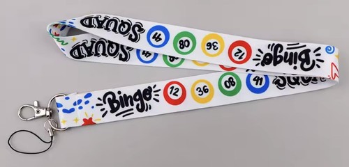 Bingo Squad Game Chance Gambling Ball Balls Number Numbers Cards Grid Lanyard - Afbeelding 4 van 6