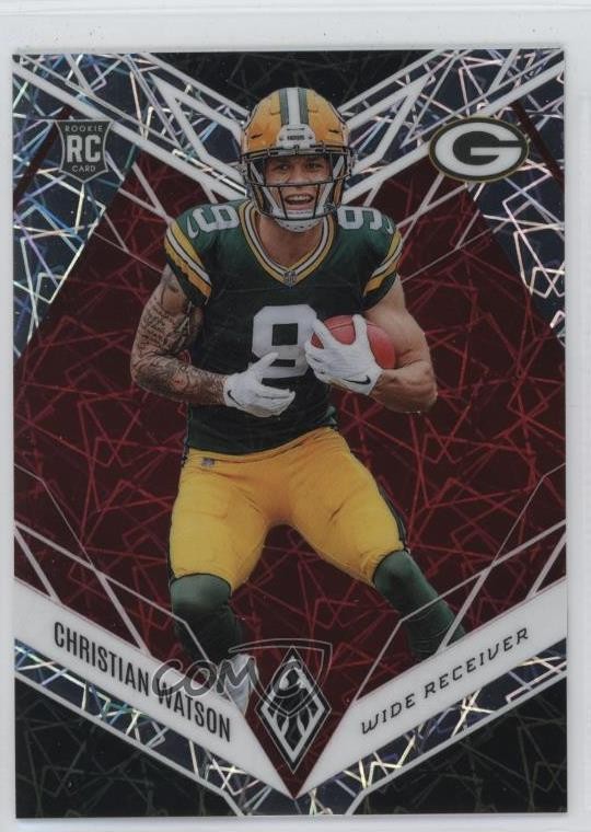 2022 Panini Phoenix Rookies Red Lazer 134/150 Christian Watson #119 16wc