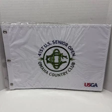 2021 USGA 41st US Senior Open Championship Omaha Country Club Flag - White