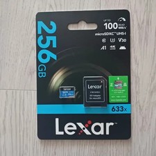 Lexar 256GB MicroSD Card with Adapter, Supports 4K UHD