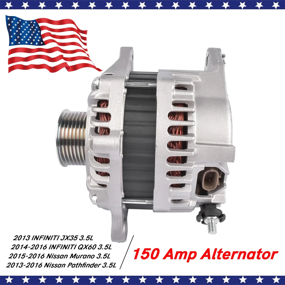 Alternador 150A para Nissan Pathfinder INFINITI JX35 QX60 2013-2016 231003JA1A Foto 2 de 4