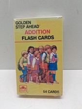 Vintage 1984 GOLDEN STEP AHEAD Addition Flash Cards- Factory Sealed