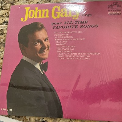 RCA Victor John Gary Your All-Time Favorite Songs LP Vinyl Mono 12'' 33 RPM