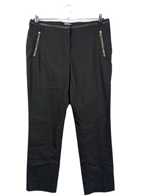 H&M Pantalon taille haute Dames Pantalon T EU 44 noir style décontracté - Photo 1/4