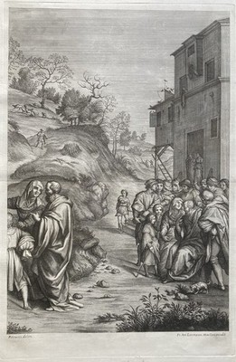 After del Sarto, Etching, Fra Antonio, Petrucci Francesco, 'Joseph tells Dream'
