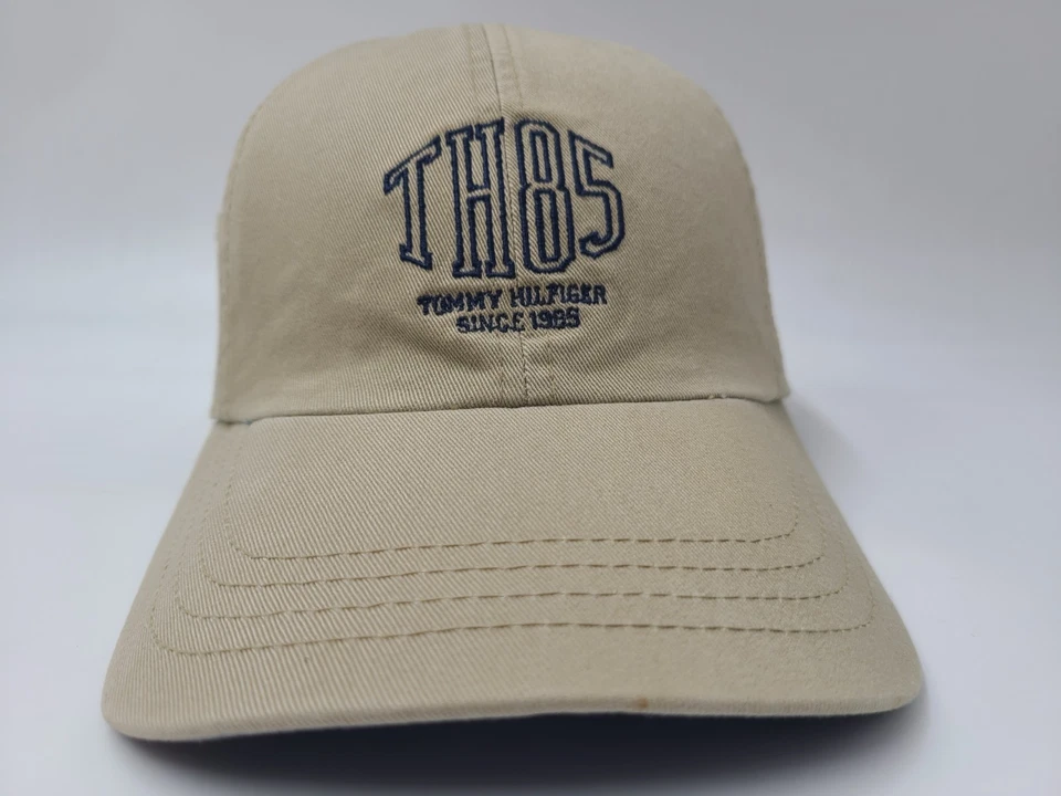 Joven Tommy Hilfiger TH85 Gorra Ajustable Algodón Informal Logo Niño Niña Beige Foto 2 de 4
