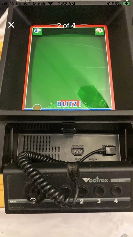 Consola Sistema Arcade Vectrex con Un Mando y 2Juegos Foto 2 de 3