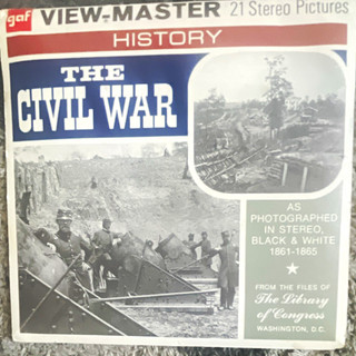 GAF View Master History The Civil War Reel Set 21 Stereo Pictures 1861 1865