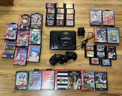 Huge SEGA Genesis Model 1 MK-1601 NON TMSS Console - 39 Games! With Everything