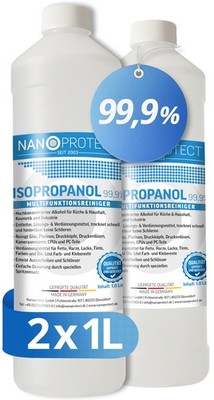 Isopropanol 99,9% | Isopropylalkohol | 2 x 1 Liter | Sparpaket | Alkoholreiniger