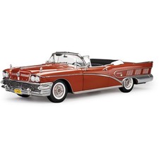 1958 Buick Limited Rivera Convertible - Garnett Red 118 Scale Diecast Model Car