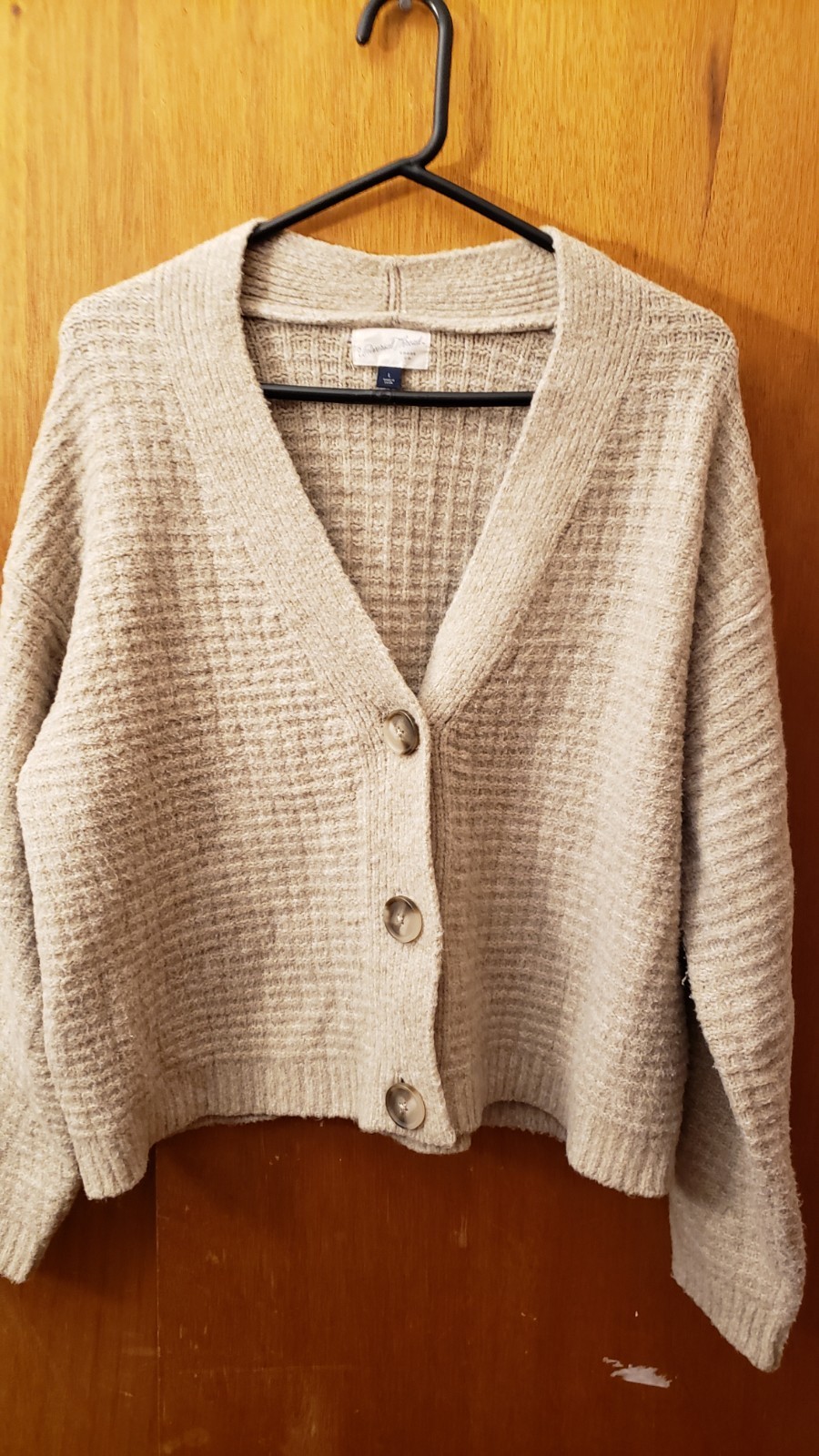 UNIVERSAL THREAD 3 Button SWEATER  Grayish Beige … - image 18