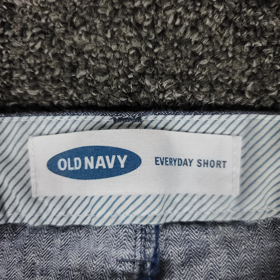 Pantalones Cortos de Mezcla de Lino para Mujer 16 Azul Cambray Antiguo Azul Marino Todos los Días Verano 38x5.5 Foto 2 de 4