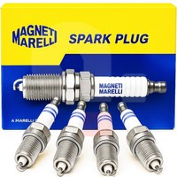 4 Zundkerzen Accensione Marelli Fiat 500 Grande Punto Panda Ypsilon 1.2 1.4 8V