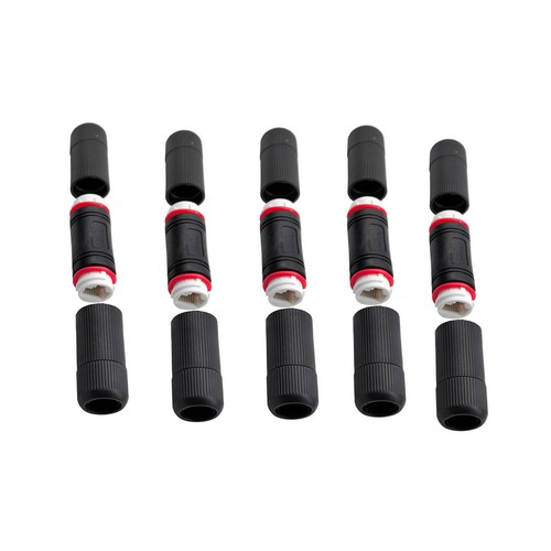 Double Head RJ45 Waterproof Ethernet Network Cable Connector Coupler Adapter B - Afbeelding 3 van 9
