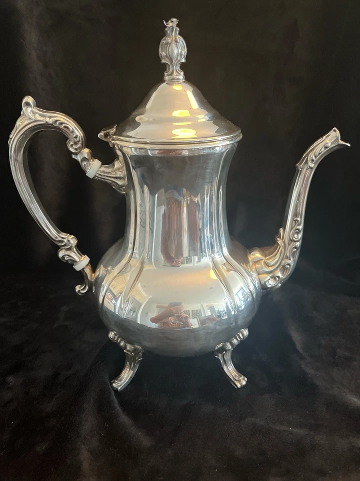 TOWLE Plateado Gran Duquesa Tetera/Cafetera, Azúcar y Crema Foto 3 de 4