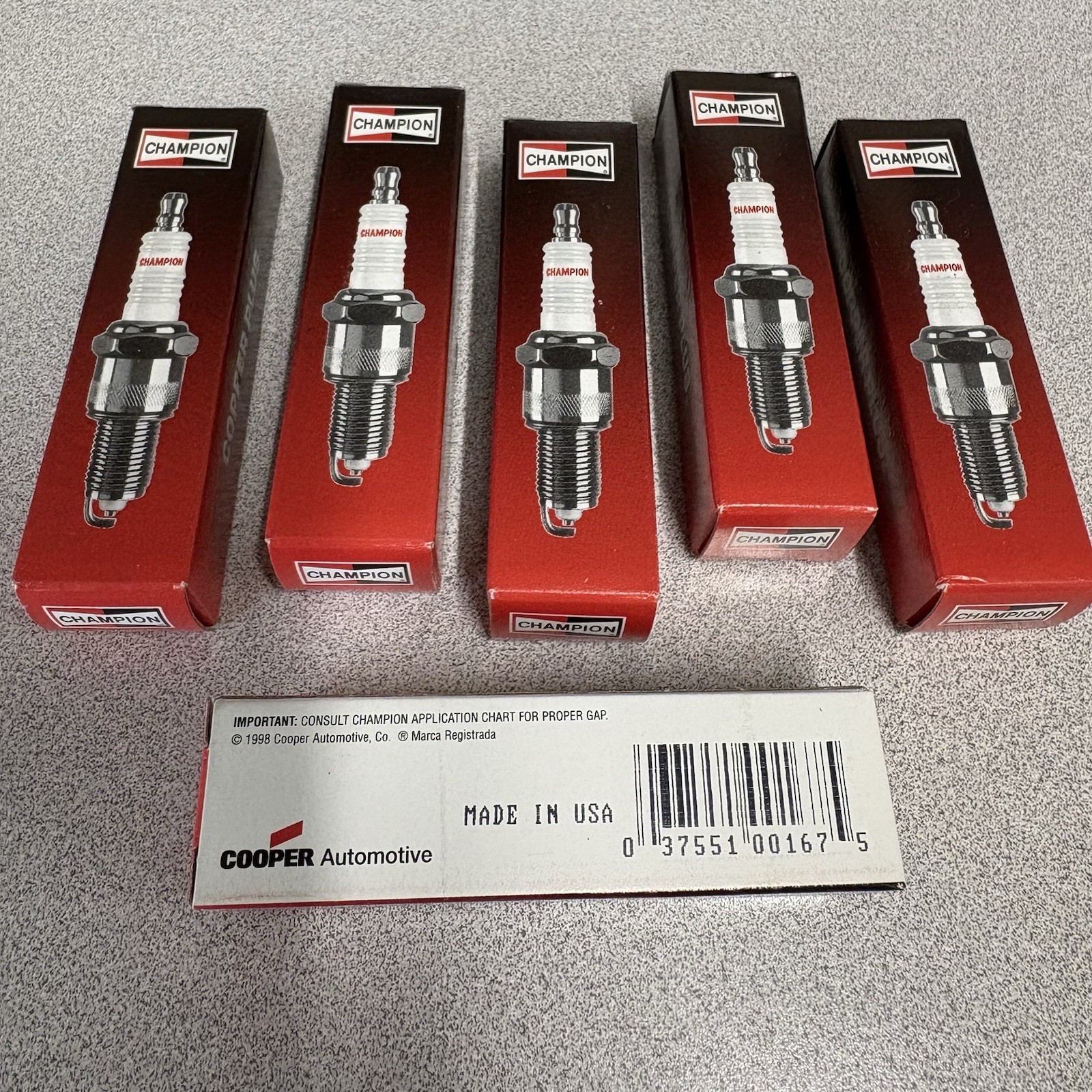 Champion Copper Plus Spark Plug 868 - RJ19LM- Set Of 6