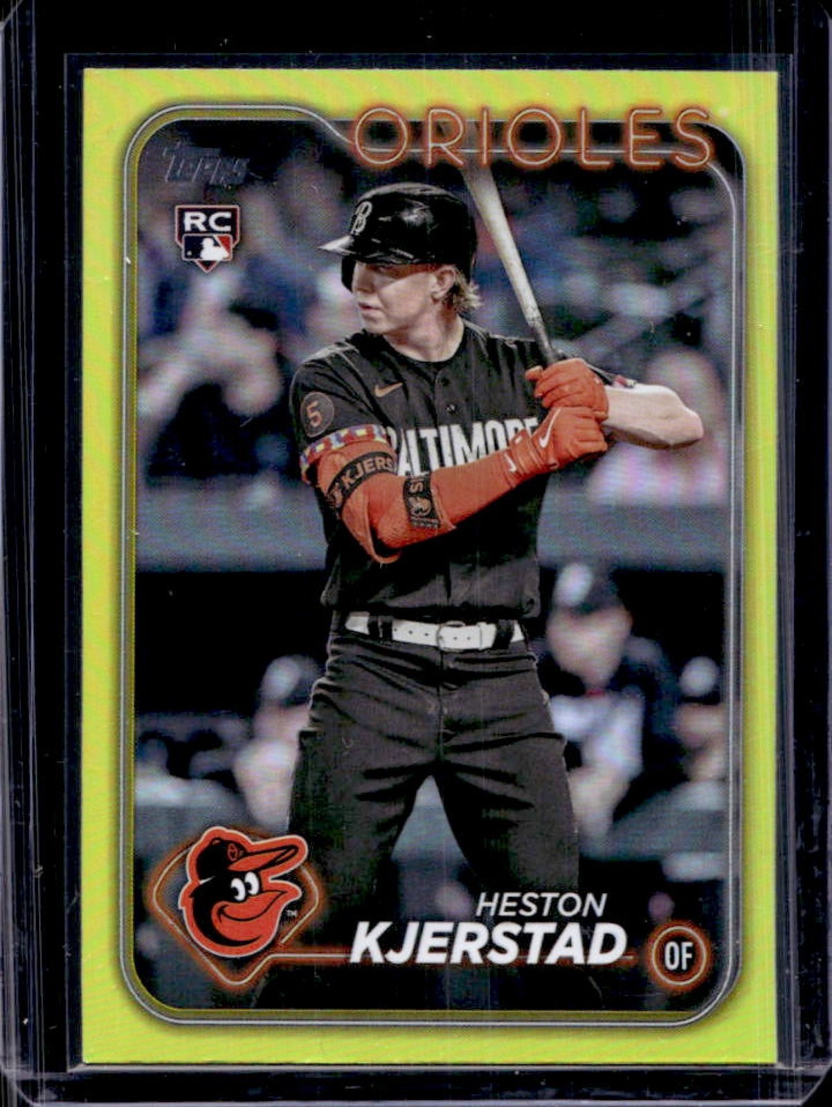 2024 Topps Heston Kjerstad RC Yellow Foil Rookie #394 Orioles