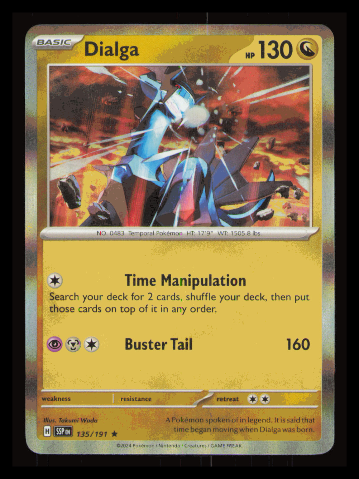 Dialga - Surging Sparks - 135/191 - Pokemon TCG - NM - Holo Rare