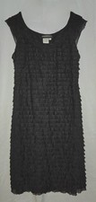 DONNA MORGAN Ruffle Tiered Sheath Cocktail "Little Black Dress"- Versatile Sz 12