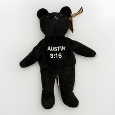 WWF Stone Cold Steve Austin Attitude Bear Plush Austin 3:16 WWE 1999
