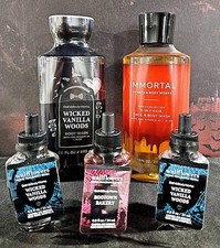 Bath  Body Works Halloween Lot Wicked Vanilla Woods Immortal Bootown Bakery