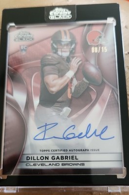 2025 Topps Chrome Black - Dillon Gabriel #RAU-DG(RC Auto /15 JERSEY MATCH ROOKIE