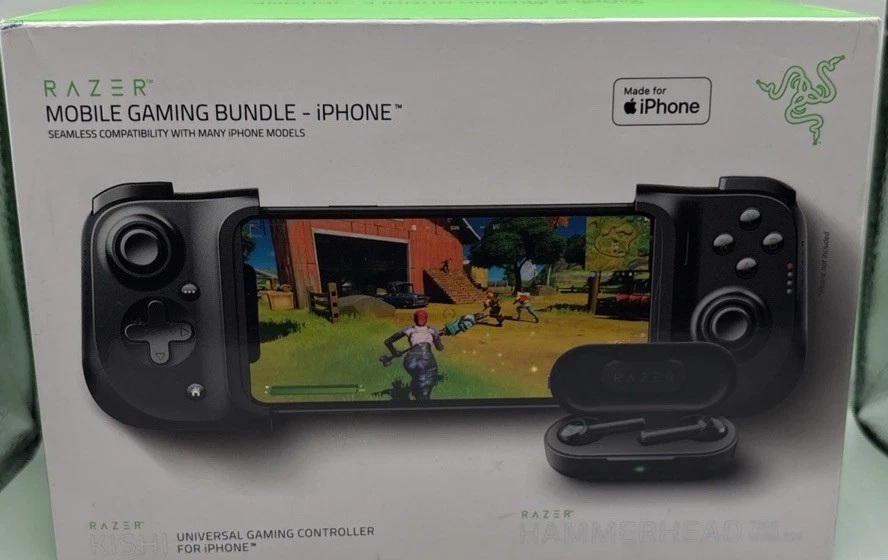 RAZER Kishi Gaming Controller Hammerhead Earbuds Mobile Gaming Bundle iPhone - Image 2 of 4