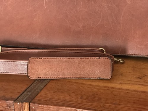 Vintage Frank Clegg Slim Portfolio Belting Leather Briefcase 17”x11”x2.5” - Picture 15 of 18