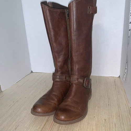 Timberland Earthkeepers Savin Hill stivali equitazione alti donna 8 5 marrone