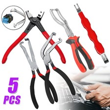 5X Electrical Disconnect Pliers Kit & Hose Clamp Plier And Wire Terminal Removal