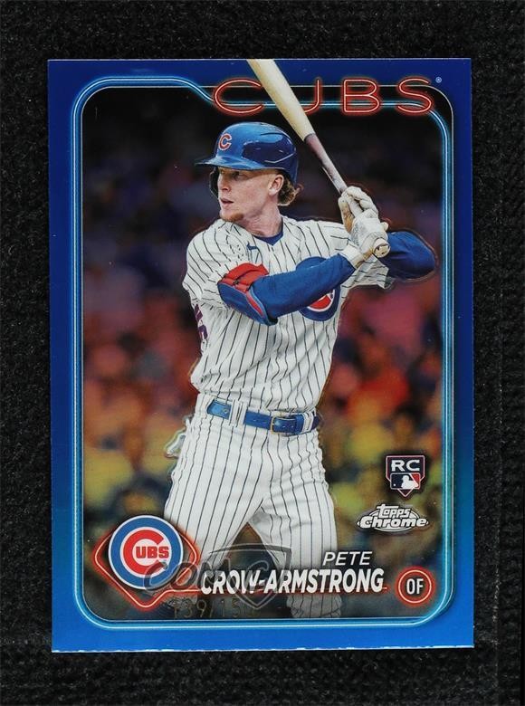 2024 Topps Chrome Blue Refractor 139/150 Pete Crow-Armstrong #16 Rookie RC