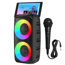 Karaoke Machine for Adults ,Colorful LED Lights, Portable Bluetooth Speaker w...