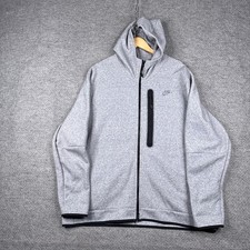 Nike Tech Fleece Hoodie Mens 2XL XXL Grey Full Zip Sweatshirt DD4688-010