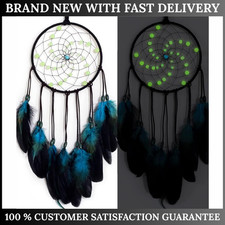 Blue Dream Catcher Luminous Beads Handmade Wall Decor Kids Room Gift