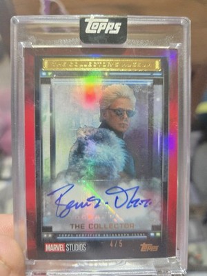 BENICIO DEL TORO THE COLLECTOR 2025 TOPPS MARVEL COLLECTORS MUSEUM AUTO RED 4/5