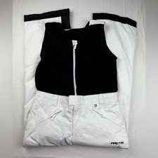 Arctix kids Black and White Snow Bib Overalls size medium