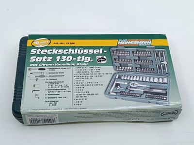 Brüder Mannesmann Werkzeuge 1/4'' (6.3 mm) 130-teilig Steckschlüsselsatz (29166)
