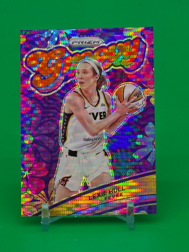2024 WNBA Panini Prizm Lexie Hull Groovy Orange Pulsar Prizm /75