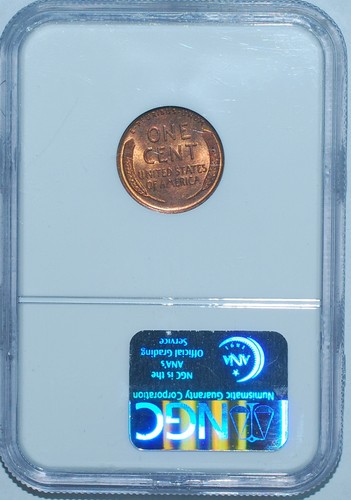 1923 NGC MS65RB Red and Brown Lincoln Wheat Cent - Picture 2 of 2