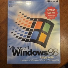 MICROSOFT WINDOWS 98 UPGRADE SECOND EDITION UPRGRADED SEALED NEW Free Shipping