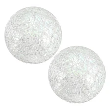 2-Pack Decorative Ball for Bowls, 4 Inch Decorative Bowl Fillers [White]