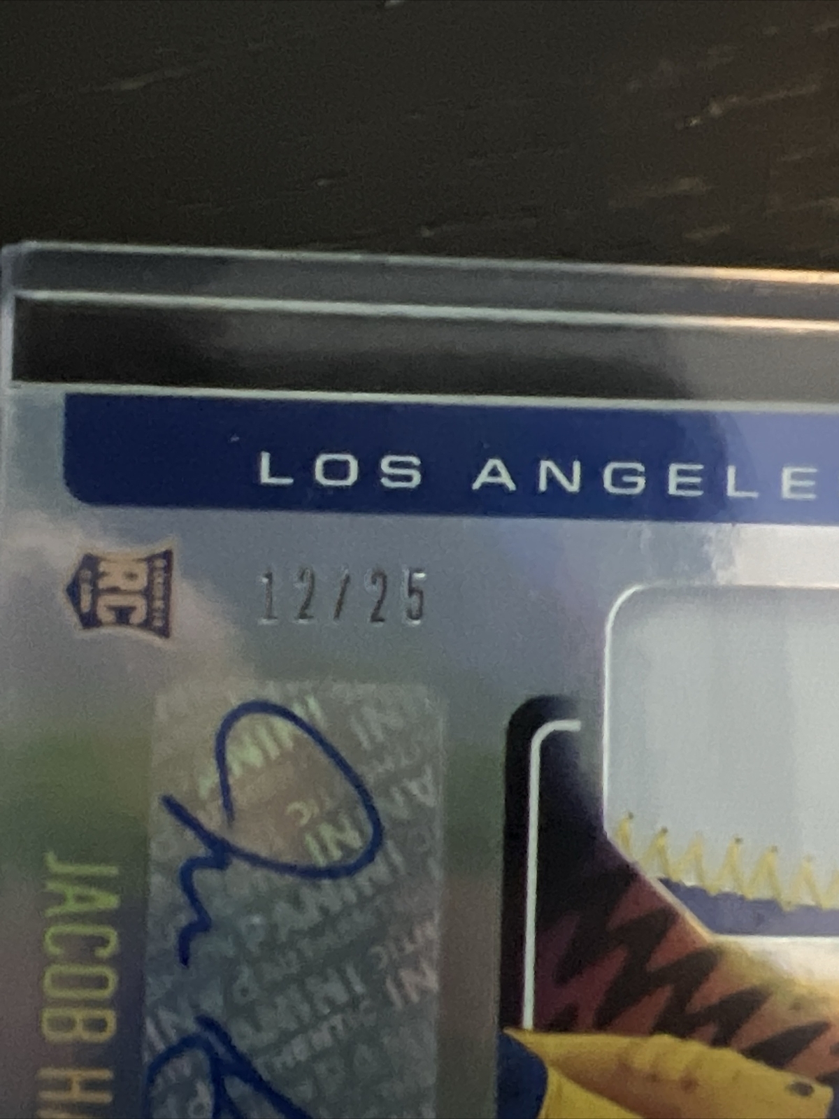 2021 Panini Illusions Jacob Harris 1st Impressions RC Tri Color Patch Auto #d/25 view 4