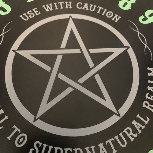 Glow in the Dark Octagon Ouija Board Pentagram Occult Planchette Spirit Board - Picture 9 of 10