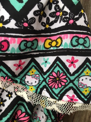 HELLO KITTY By SANRIO Maxi Dress Girl’s L (10/12) Black Pink Green EVY Of CA - Picture 13 of 17