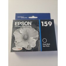 EPSON Genuine 159 Photo Black T159120 Ink Cartridge New Sealed Exp: 03/21