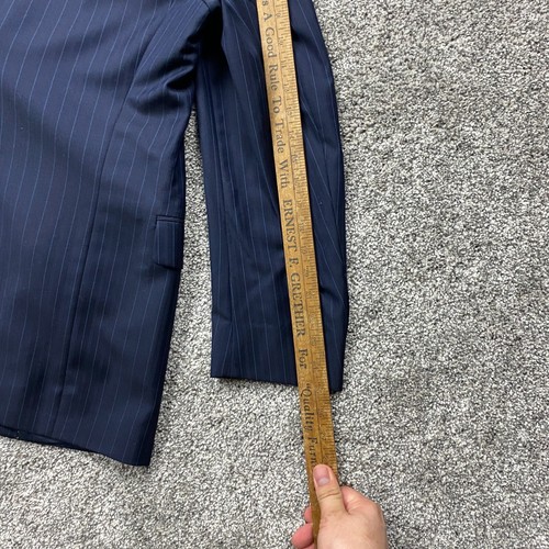 Hart Schaffner Marx Suit Men 40R Wool pin Stripe pants 34X28.5 Blazer - Picture 16 of 22
