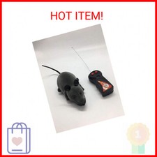 Electronic Remote Control Rat, Simulation Mouse Toy for Cat Dog Kid, Gray