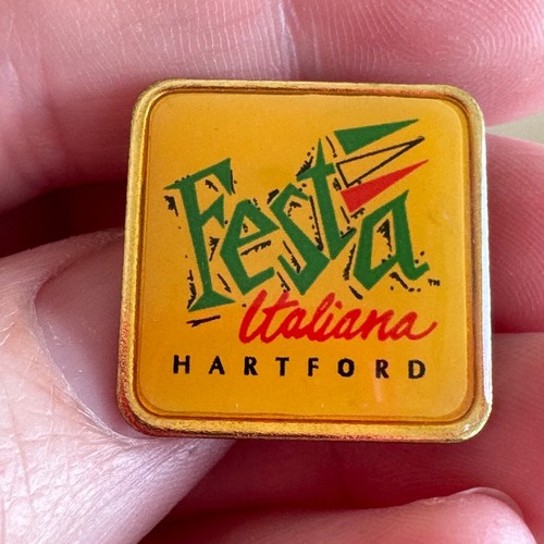 Vintage Hartford Festa Italiana Lapel Pin Connecticut Italian Festival